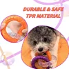 Dog Chew Toy TPR Teeth Cleaning Pet Toys For Small Medium Large Dogs Interactive Bite Resistant 3 Ring Tug Dog Toy Pet Supplies 2