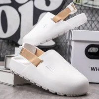 Sandales respirantes à la mode pour hommes, pantoufles légères d'extérieur, chaussures de jardin, chaussures de plage antidérapantes, chaussures de marche confortables 5