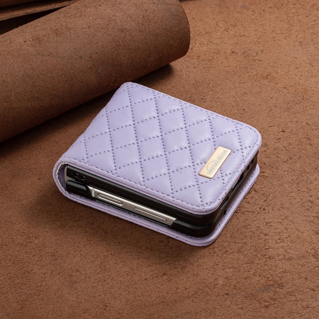 Luxury Leather Anti-Knock Protective Flip Phone Case