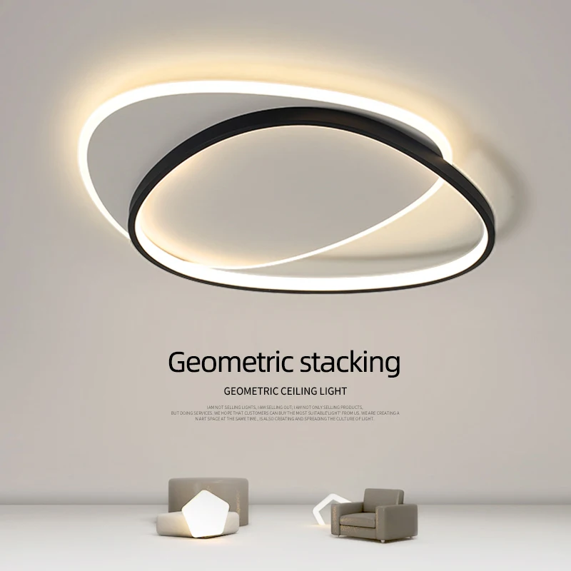 Creative Designer โคมไฟเพดาน LED Luster ตกแต่งบ้านโคมไฟห้องนอน Nordic โมเดิร์นรีโมทคอนโทรลห้องนั่งเล่นโคมไฟเพดานจี้โคมไฟ 1