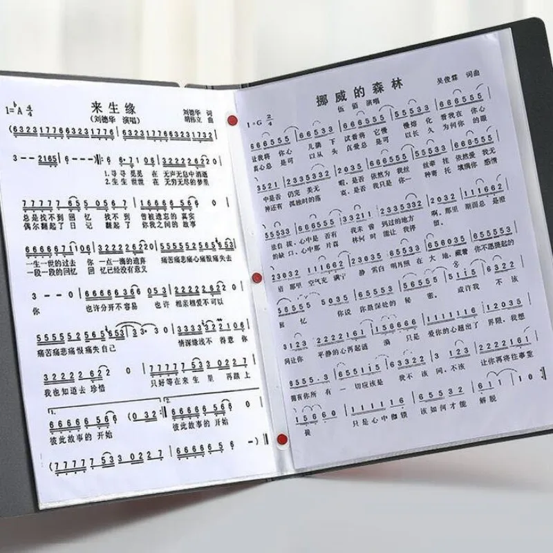Neue A4 30/60/80 Seiten Datei Ordner Transparent Legen Daten Buch Studenten mit Große Kapazität Test Papier Lagerung Tasche Album – Detail 10