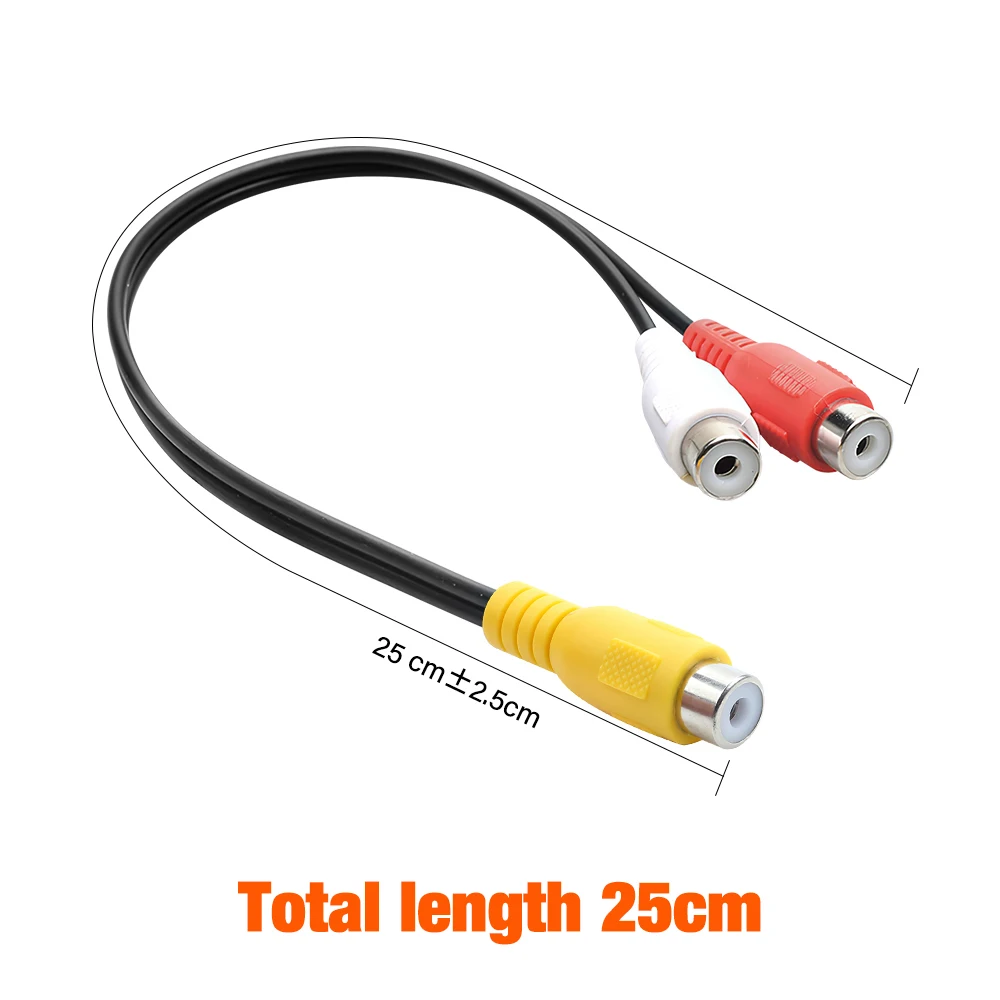 Premium RCA Y Splitter Cable - 1 In 2 Out Audio Adapter