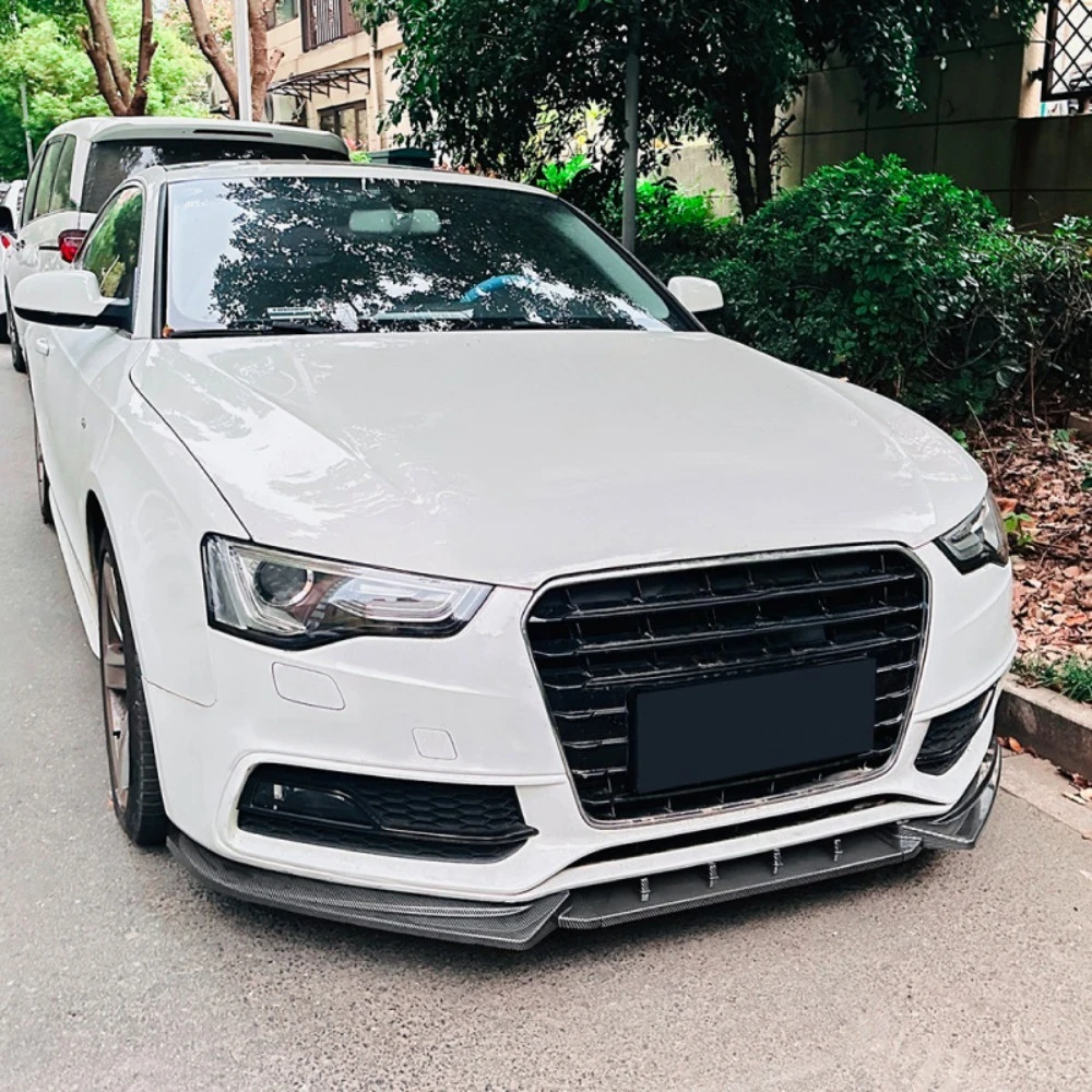 아우디 A5 S5 8T S-라인 2012-2017 페이스리프트 프론트 범퍼 립 스포일러 스플리터 밸런스 익스테리어 튜닝 트림 액세서리 바디 키트