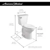 2-Piece Round Front Toilet with 12-in Rough-In, Large, Bone,squat toilets, toliet 4