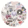 10/30/63pcs Ins Style Shiny Silver Pink Stickers Aesthetic Graffiti Decoration DIY Skateboard Phone Fridge Bike Cute Decals Toys 1