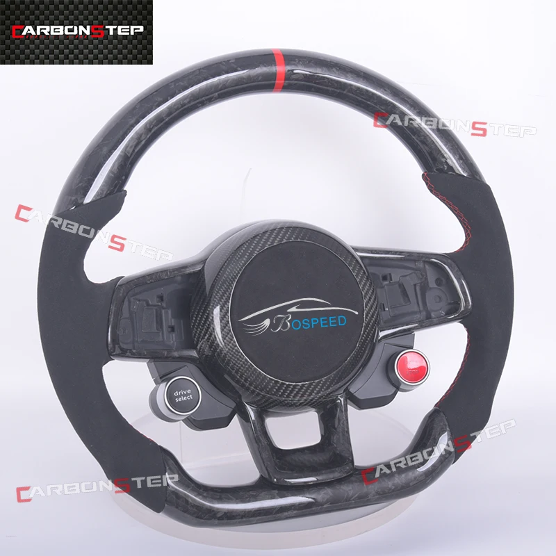 

Suede Forged Carbon Fiber LED Steering Wheel For Volkswagen VW Golf Golf 7 5 6 8 R GTI MK7 MK5 MK6 MK2 Passat B6 GTD Variant