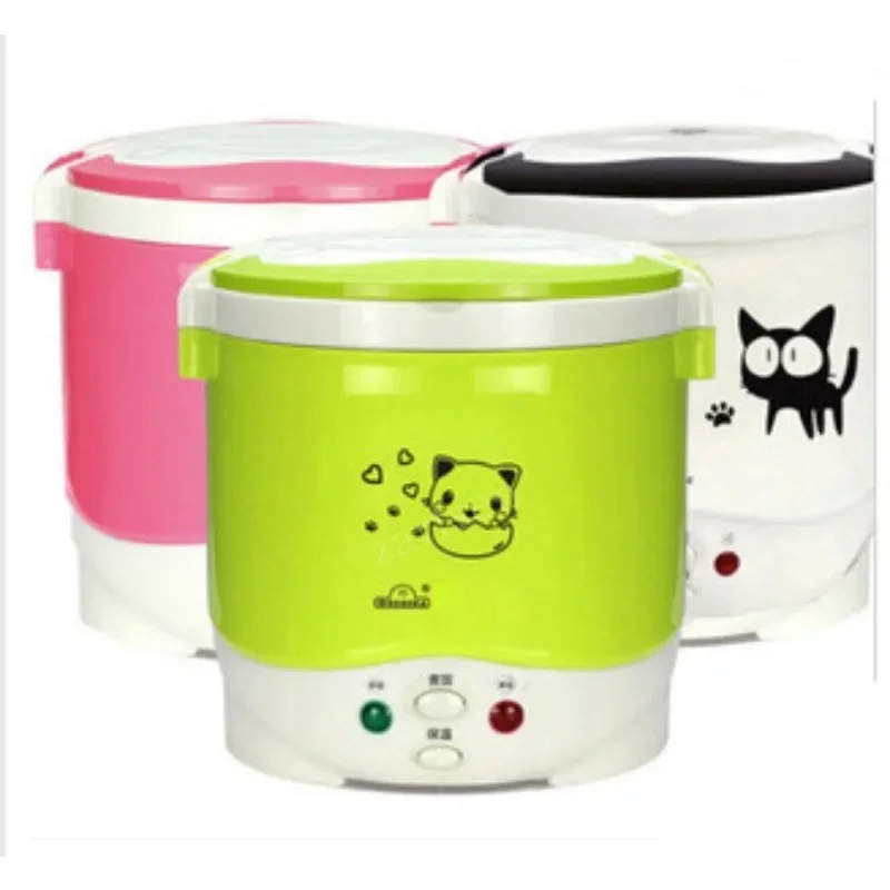 1L Electric Mini Rice Cooker Portable Food Warmer Steamer 220V Car 12V Truck 24V Multicookings Food Truck Pot Rice Box rice cooker electric cooker electric cooking pot electric food warmer