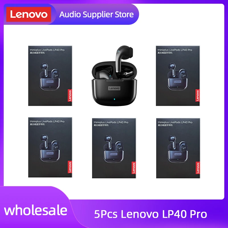 Lenovo-Original-LP40-Pro-TWS-5Pcs-Earphones-Bluetooth-Wireless-Earbuds ...