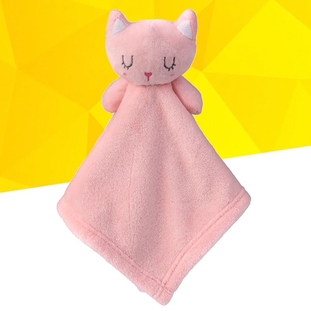 

Coral Fleece Baby Sleeping Appease Toy Newborn Children Animals Plush Toys Feeding Accessories (Cat)