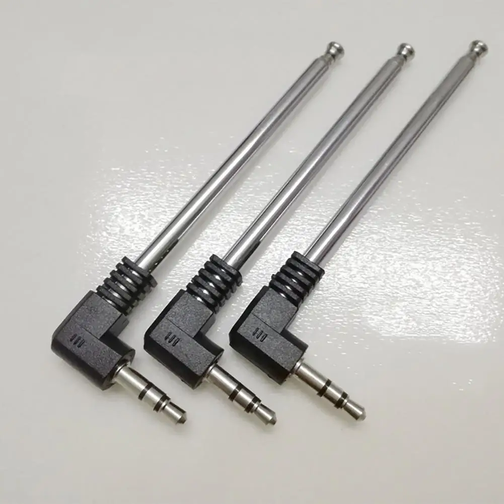 3.5mm Signal Booster Mini PVA FM Radio Receiver Antenna Retractable Aerial Stainless Steel MultiPurpose Interface Cell Phone cell phone signal booster antenna
