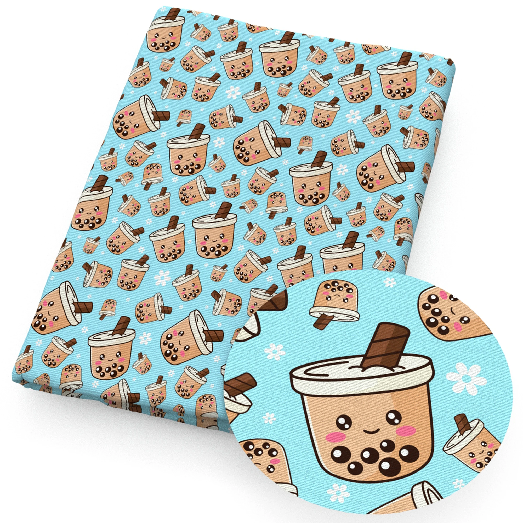 Coffee Patchwork Fabric 5