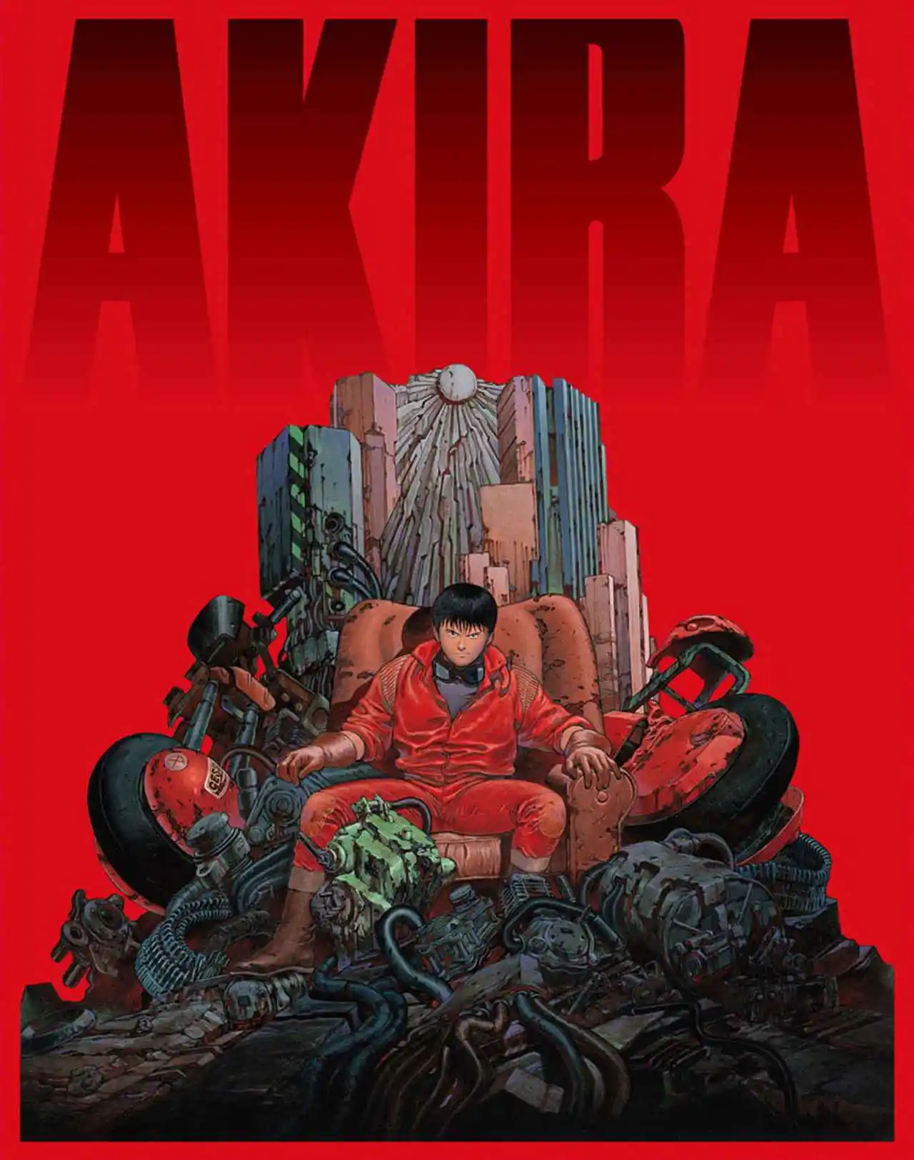 Akira Anime Vintage Canvas Poster Classic Japanese Cartoon Wall
