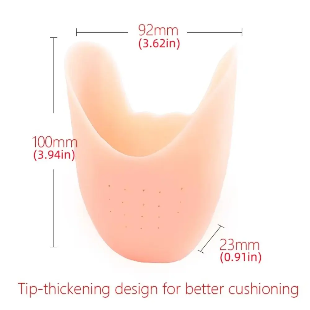Silicone Ballet Toe Pads Pointe Shoes Cushion Topper Shoes Toe Protector Foot Care Soft Material Toe Cap Cover Dance Movement