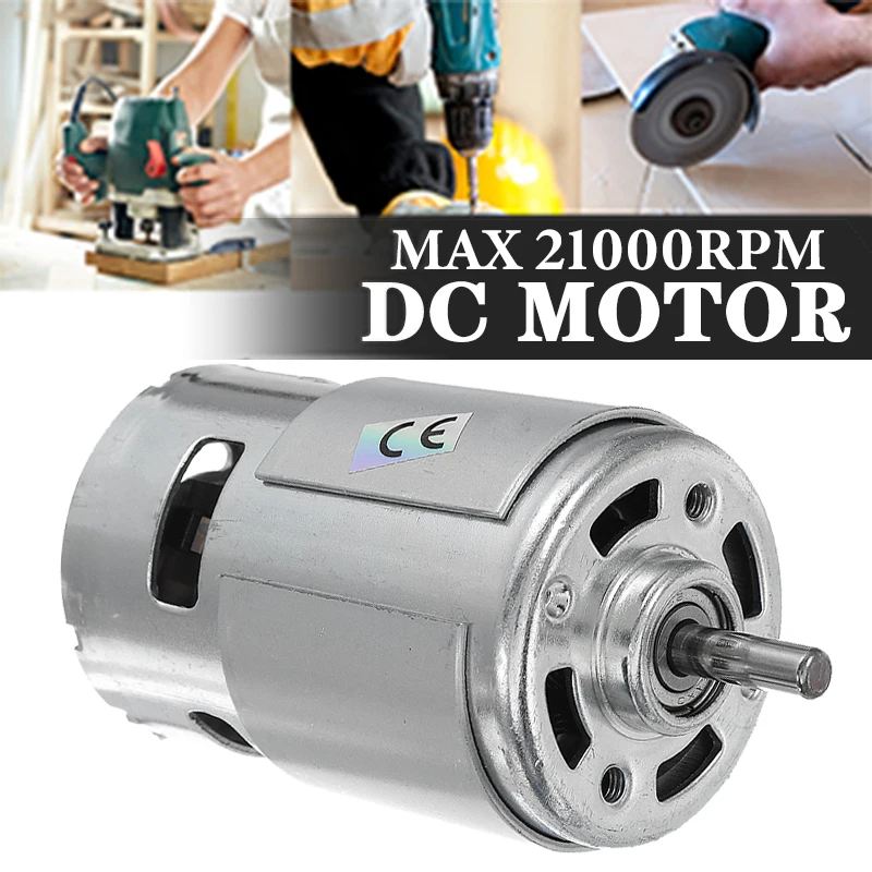 775 Dc Motor Max 21000 Rpm Dc 12v-24v Ball Bearing Large Torque High Power  Low Noise Gear Motor Electronic Component Motor - Dc Motor - AliExpress