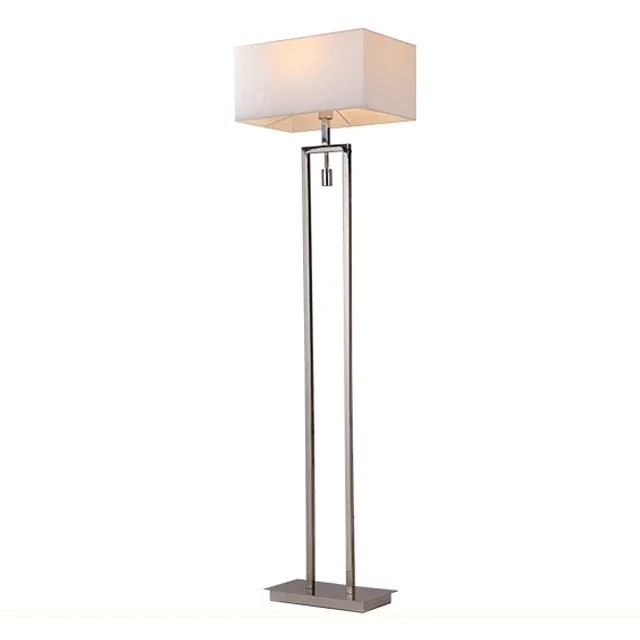 

High Quality Indoor Hotel White Stainless Steel Floor Lamp Modern