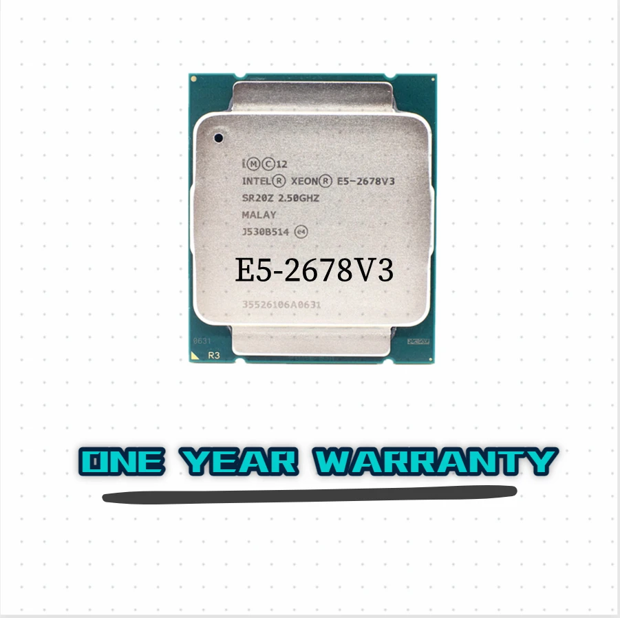 2022年最新春物 Intel Xeon E5 2678 V3 CPU 2.5G Serve LGA 2011-3 E5-2678V3 2678V3  SR20Z PC D - 通販 - neetadmissions.in