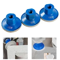 1pc 45/60/100Grit Grinding Wheel 50mm Brazed Flat Grinding Head Marble Stone Trimming Polishing Disc Abrasive Pad Power Tool