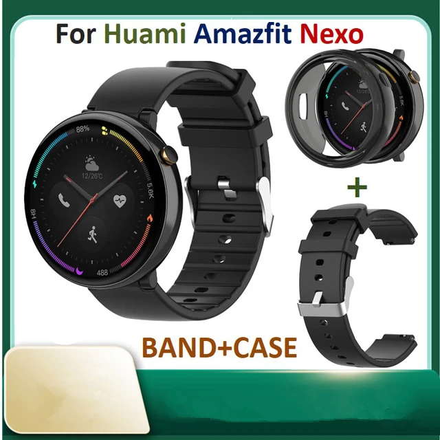 Bracelet Frame Cover for Huami Amazfit Nexo Watch Band Silicone Smart Strap  for Huami Amazfit2 A1807