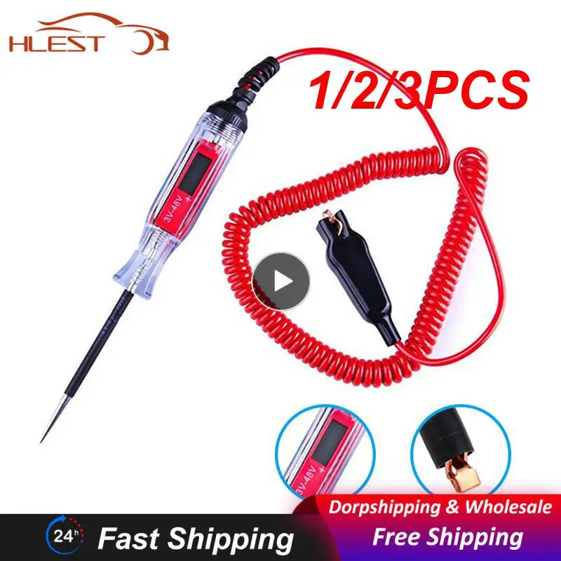 

1/2/3PCS Automotive Current Tester Auto Circuit Tester Truck DC 6V 12V 24V Auto Circuit Relay Tester Probe Test Pen control for