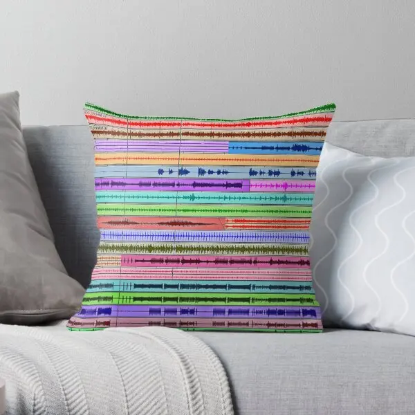 

Music Tracks Producer Engineer Art Printing Throw Pillow Cover Waist Office Soft Bed Car Home Pillows not include One Side