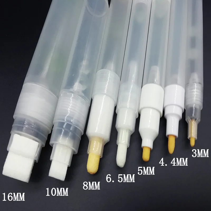 Liquid Chalk Markers 1PC Repeatable Plastic Empty Pen Rod Liquid Chalk Paint Pen Barrels Tube Markers Accessories