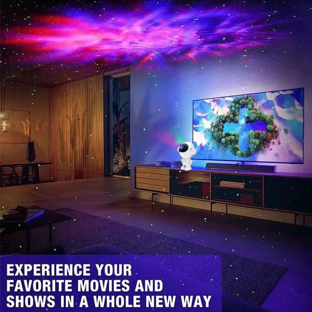 Astronaut Projector Galaxy Starry Sky Night Light Nebula Space LED Lamp W/Remote: 3 - 5 Days Free Delivery Only UK
