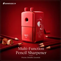 SUNWOOD Manual Large-Caliber Thick Triangular Pencil Sharpener / Shaving Machine / Rotary Sharpener, Model SL63 1