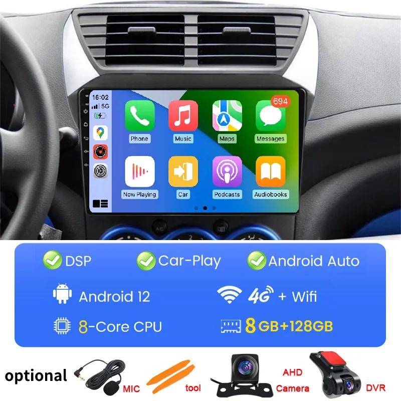 Hot Selling Aftermarket Android Radio for 2016 Suzuki Alto 6