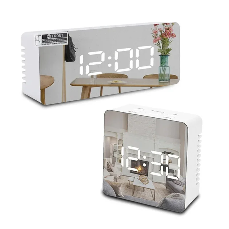 Digital Alarm Clock LED Night Lights Thermometer Wall Clocks Lamp Square Rectangle Multi-function Table Watch USB digital clock lcd digital clock digital desk clock digital table clock wall clocks