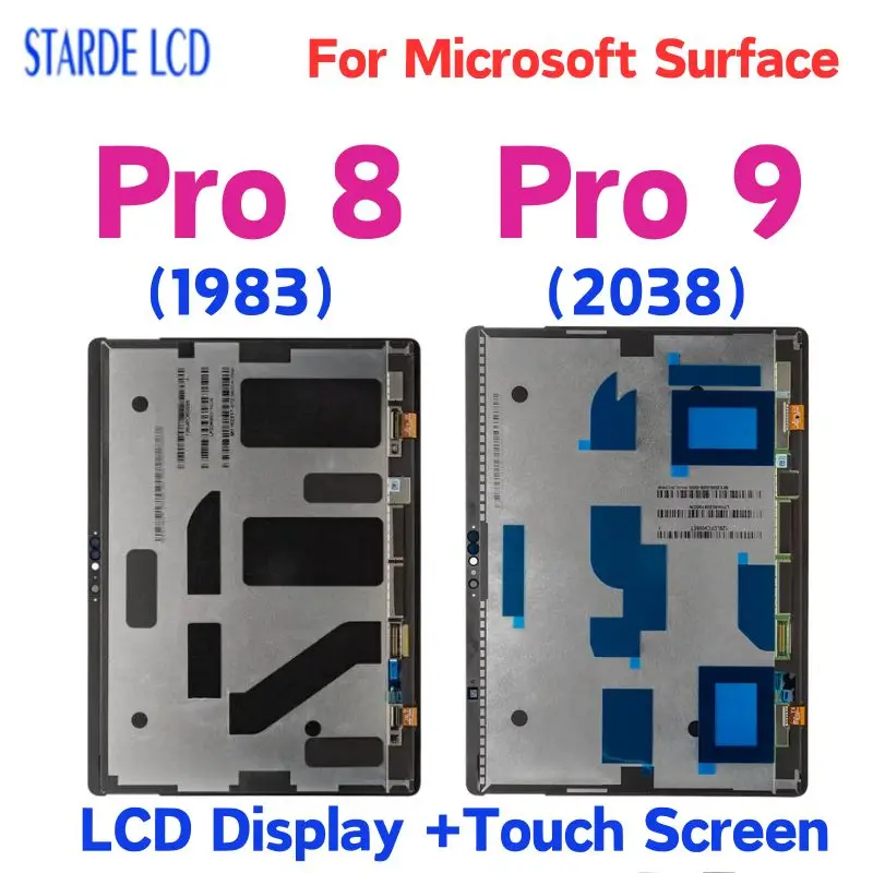 12.3 Pollici Originale Per Microsoft Surface Pro 8 1983 Display Lcd Touch Screen Digitizer Assembly Per Surface Pro 9 2038 Lcd