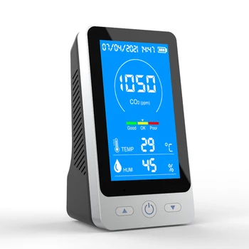 Dienmern CO2 품질 검출기 데이터 로거, 가스 센서 테스터, 온도 및 습도, LCD 디스플레이, 2 인 1, DM128C, 신제품