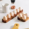 Vintage Wooden Egg Tray with 4/6 Compartments for Kitchen Storage Organization and Preventing Egg Breakage 1