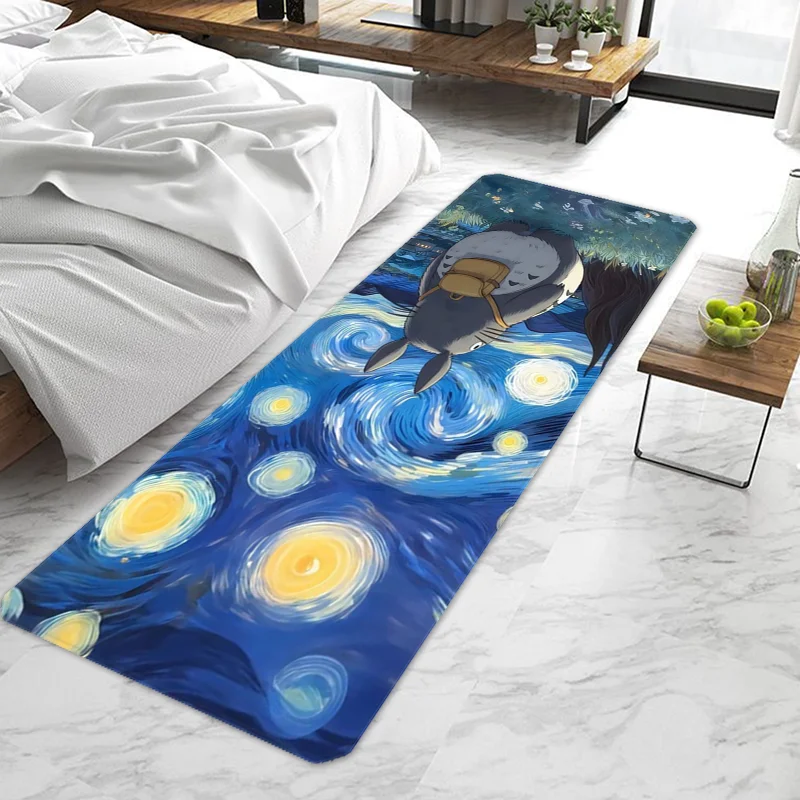 Anime T-TotoroS Kawaii Door Mat Entrance Non-slip Washable Kitchen Carpet Living Room Hallway Rugs Door Mats Bathroom Bath 3