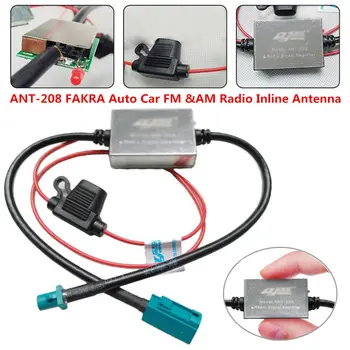 Antenna per auto Amplificatore di segnale Antenna per auto Radio FM Booster Amp 12 V ANT-208 AUTO Radio Antenna in linea Amplificatore di segnale Booster