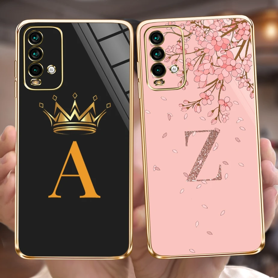 Cute 26 Letters Soft Slim Plating Phone Case Bumper - Stylish Back Cover s