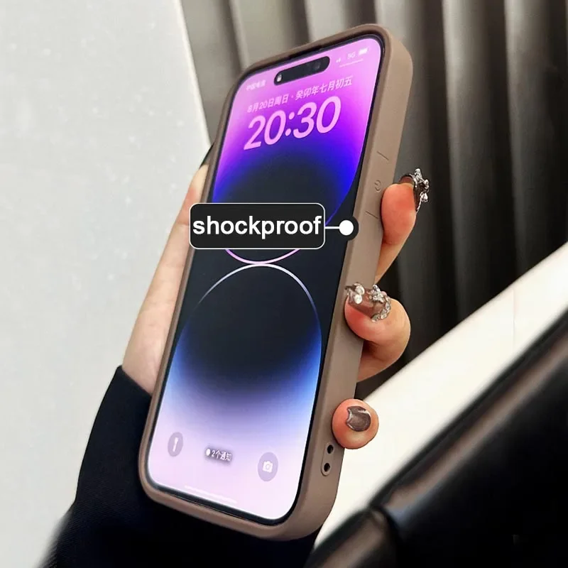 3D Cute Love Heart Silicone Phone Case with Lens Protection and Shockproof Design