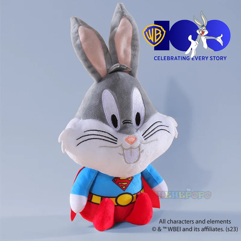 Set 5 Peluche Looney Tunes In Costume Da Supereroe - Batman Bugs Bunny & Co.