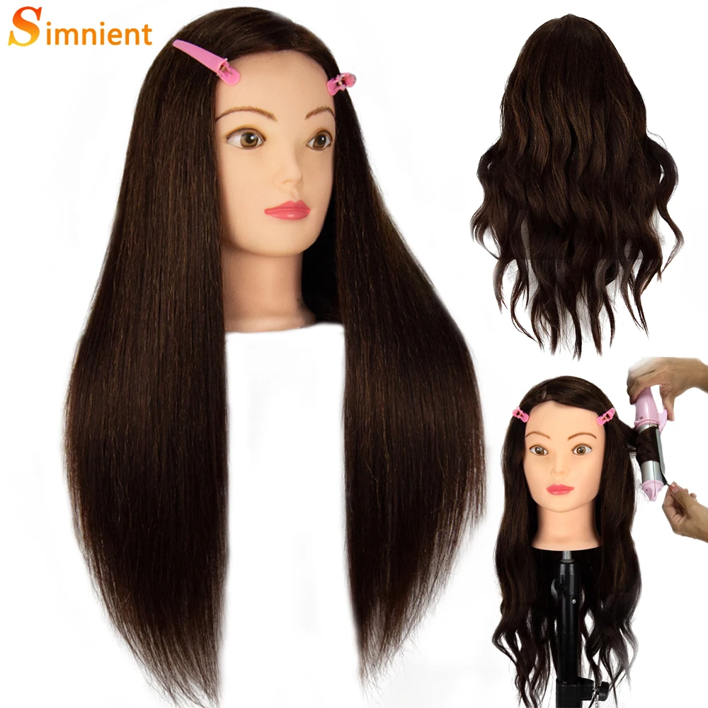 65cm 85%natural Human Hair Female Mannequin Head For Practice Hairstyle  Practice Professional Hairdressing Cosmetology Doll Head - Training Head  Kit - AliExpress