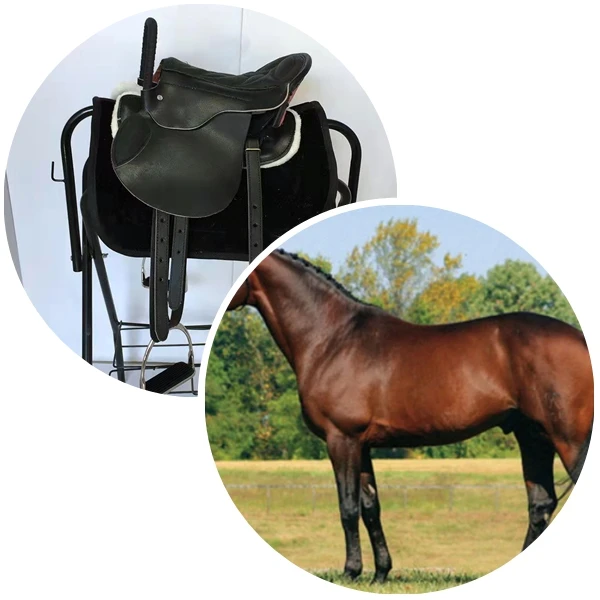 saddles for horses Synthetic Cover Leather Horse Saddles Pad for sale