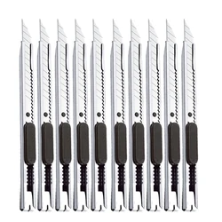 100pcs/set Wholesale Utility Knife High Quality Sharp Utility Art Paper Cut Model DIY Office School Supplies Stationery Tools