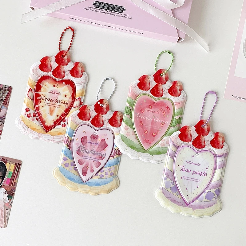 Kpop Idol Photocard Holder - Stylish Sleeve Cover Protector with Fashion Bag Charms