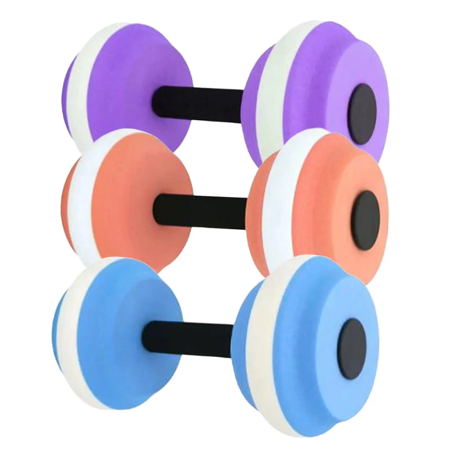 Aqua Dumbbell Hand Bar for Swimming EVA Foam Water Weights for Pool Exercise Buoyant Fitness Equipment Resistance Training