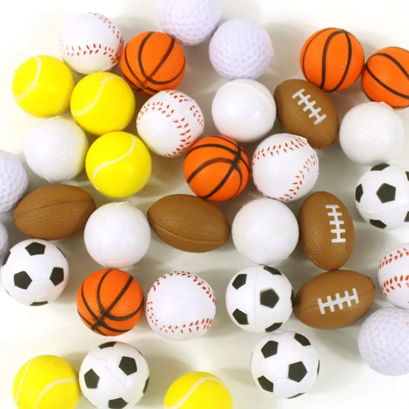 mini soccer party gift mini foam squeeze sports ball to relieve stress anxiety school classroom reward party gift