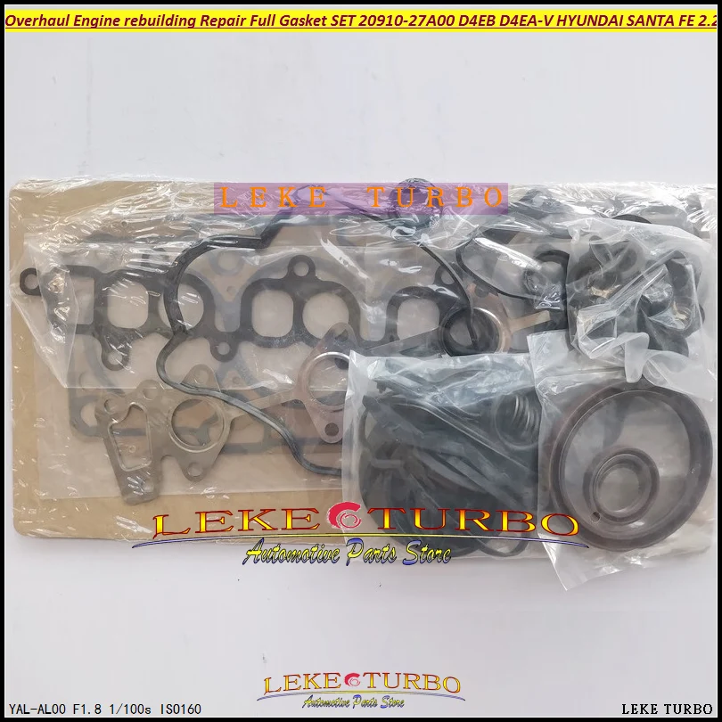 Overhaul Engine rebuilding Repair Gasket Set D4EB 20910-27F40 / D4EA 20910-27A00 For HYUNDAI SANTA FE 2.2 CRDI SONATA 4 Sportage