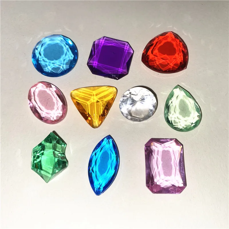 10Pcs 20-25mm Plastic Rectangular oval Diamond Shape Pawn Stone Game Pieces For Token Board Game Counter Accessories 10 Shapes