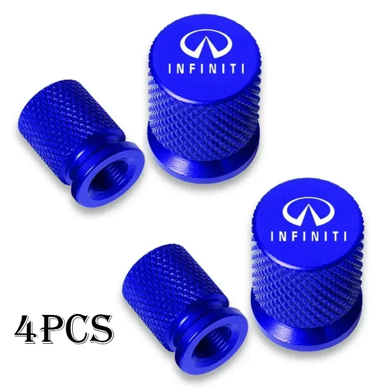 Für Infiniti Q50 FX35 Q30 G37 Q70 QX70 G35 Q60 QX50 QX60 QX30, 4 Stück Auto-Radventilkappen, Reifenventilabdeckungen, Wasserdicht – Detail 4
