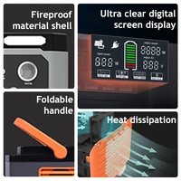 Station d'alimentation portable 600W avec panneau solaire 100W (en option) Générateur solaire 100000MAH pour la maison, la secours domestique, le camping en extérieur et les camping-cars 6