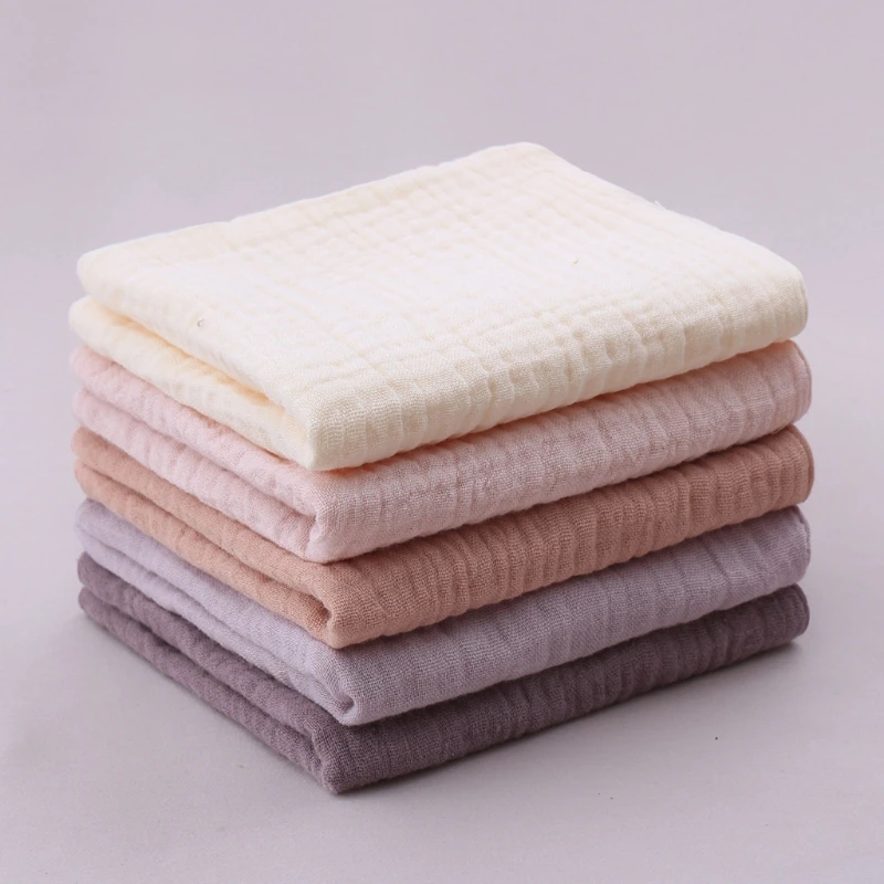 Baby Saliva Towels 10Pcs Muslin Cloth Hand Face Wipes Bib Handkerchief Washcloth