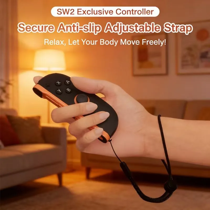 Switch 2 Joy-Con Controllers — Equipped with Adjustable Wrist Straps for Easier Control and Greater Portability - 4
