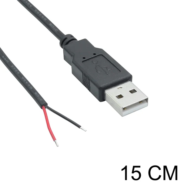 LED Rigid Strip USB Connector Cable ON/OFF Switch 1m/2m Electrical Wire ...